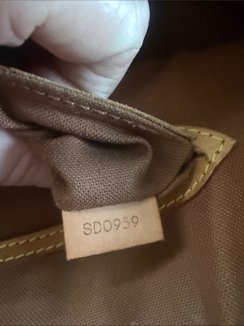 Louis Vuitton ALMA custom Monogram Satchel with Blue Trim - Picture 2 of 6